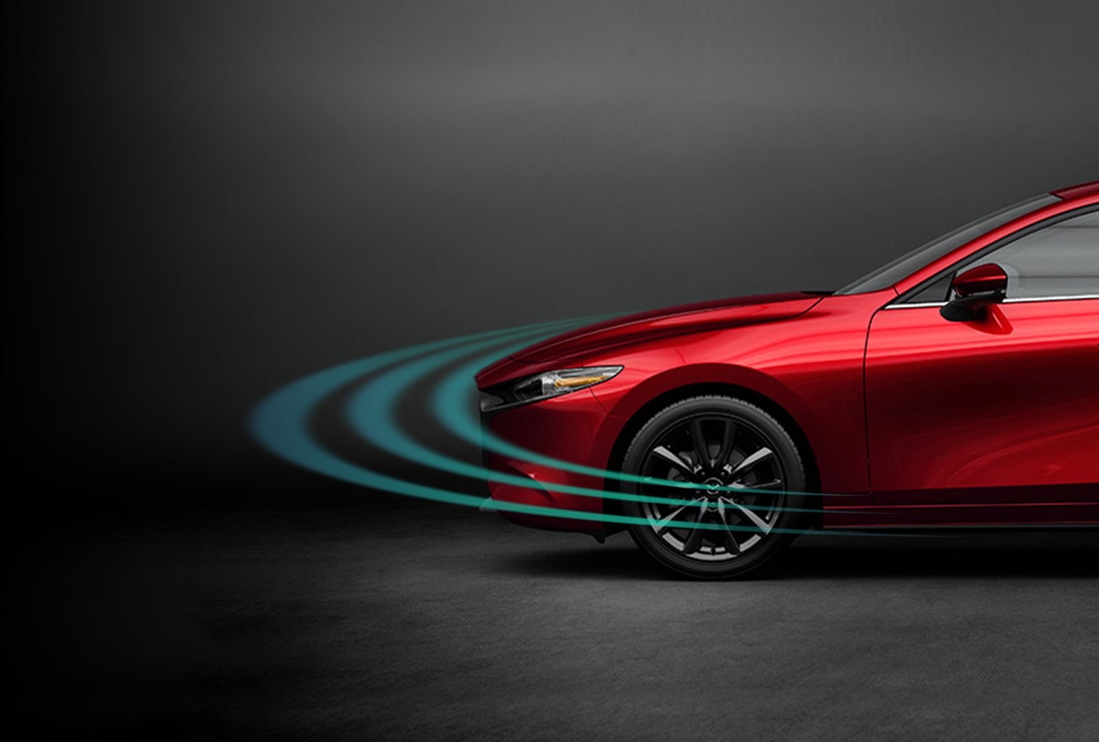 Mazda3 avec technologie de sécurité.
