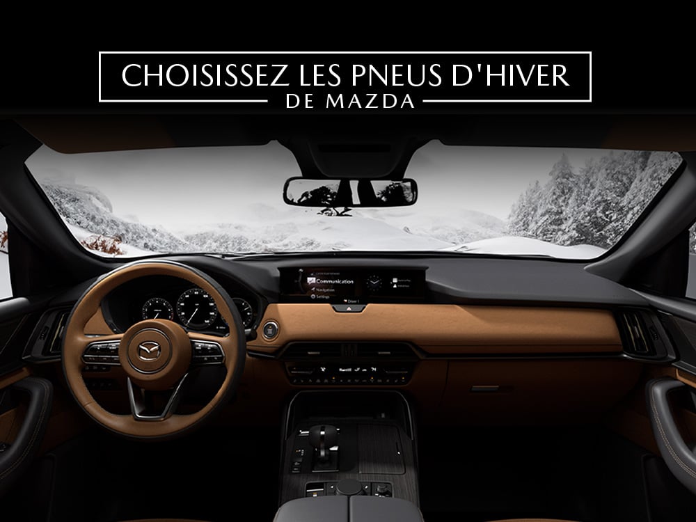 Vue de l'intérieur d'un Mazda CX-90